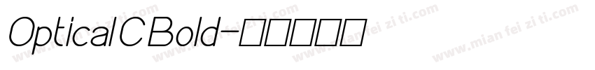 Optical C Bold字体转换